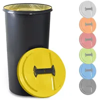 KUEFA Müllsackständer BSC 60L Mülleimer Gelber Sack, inkl. Klemm-Ring, UV-beständig gelb