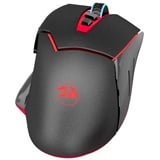 Redragon M690 (Kabellos), Maus, Rot, schwarz