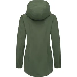Ragwear Damen lange Übergangsjacke Wasserdichter kurzer Übergangsmantel für Damen