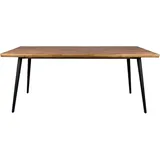 Dutchbone Esstisch ALAGON Walnuss mit Baumkante 200 x 90 cm von DUTCH BONE - Braun