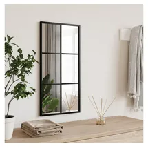 furnicato Wandspiegel 30 x 60 cm Schwarz