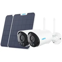 Reolink Argus Eco weiß, Series B320 inkl. Solarpanel, 2er-Pack