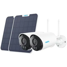 Reolink Argus Eco weiß, Series B320 inkl. Solarpanel, 2er-Pack