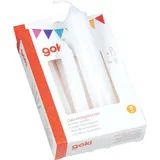 GoKi Geburtstagskerzen-Set 12 cm weiß 10 St.