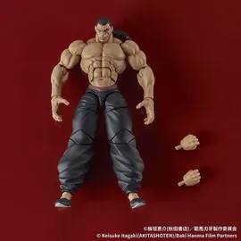 digism Baki Hanma Digaction Actionfigur Retsu Kaioh 7 cm
