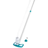 Bestway Poolpflege Basis-Set AquaClean mit pumpenbetriebenem Poolsauger & Kescher für Poolgrößen bis 610 cm