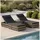 Tectake tectake® Rattan-Doppelliege, wetterfest und UV-beständig, Tisch mit Sicherheitsglasplatte, Belastbarkeit je 200 kg
