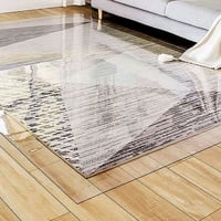 DG Catiee Teppich, groß, transparent, PVC, Bodenschutzmatte, rutschfest, transparent, Kunststoff, Teppichschutz, wasserdicht, Vinyl-Bodenteppich (100 x 160 cm)