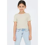 Only T-Shirt Kogcarlotta Life S/S Top JRS Noos, Cloud Dancer, 146-152 EU