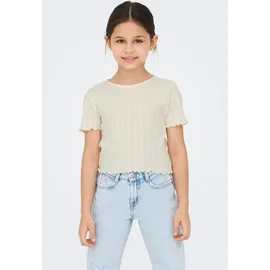 Only T-Shirt Kogcarlotta Life S/S Top JRS Noos, Cloud Dancer, 146-152 EU