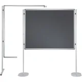 Franken Kombitafel 150 x 120 cm grau/silber/weiß