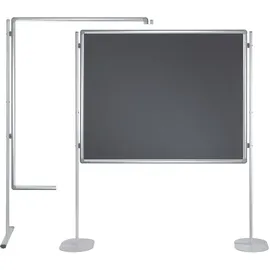 Franken Kombitafel 150 x 120 cm grau/silber/weiß