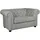 Home Affaire 2-Sitzer HOME AFFAIRE "CHARENTE, Chesterfield-Sofa, Wellenfederung, Maße: B/T/H: 147/89/74 cm", grau (hellgrau), B:147cm H:74cm T:89cm, 100% Polyester, Sofas, mit edler Knopfheftung und typischen Armlehnen