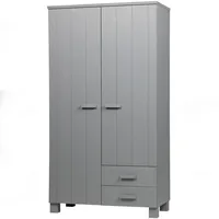 Woood Garderobenschrank Dennis grau