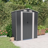 YEZIYIYFOB Gartenhaus Geräteschuppen Anthrazit 192x108x223 cm Verzinkter Stahl Gartenschrank Fahrradgarage Gartenhaus Metall Fahrradbox Gartenschrank Wetterfest Fahrradunterstand GeräTehaus