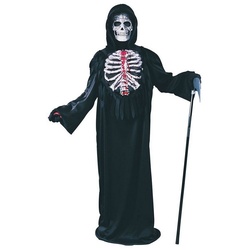 Fun World Kostüm Todesdämon, Geisterkostüm mit zusätzlichem Gruseleffekt schwarz 128-140