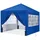 luxuskollektion Faltpavillon 2,5 x 2,5 m inkl. 4 Seitenteile Weiß/Blau