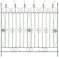 deluke Gartenzaun LINUS Antik 124 x 1 x 116 cm 1 Stück Antik-Grün