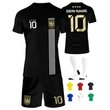 Deutschland Trikot Kinder Herren Damen WM 2026 Fussball Geschenke Jungen Coole Sachen für Jungs Fußball Trainingsanzug Tshirt EM Shirt geschenk junge 10 jahre Fußballtrikot Mädchen Set IIIII20Fo7IIIII - 134