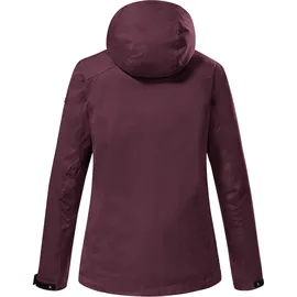 KILLTEC Damen Funktionsjacke/Outdoorjacke mit abzippbarer Kapuze KOS 133 WMN JCKT, weintraube, 46