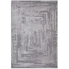 Carpet City "FLAIR171", grau, B:160cm H:11mm L:230cm, Obermaterial: 50% Polyester, 50% Polypropylen, Teppiche, Teppich, Kurzflor-Teppich, Skandi-Stil, Wohnzimmer