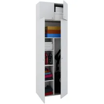VCM Vandol Besenschrank 70 x 238 x 40 cm Weiß