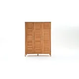 Drehtüren-Kleiderschrank Halvar Massivholz Kernbuche H:202cm/B:156cm/T:61cm landhaus