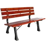 LINDER EXCLUSIV Gartenbank 3-Sitzer Parkbank bis 240 Kg Gartenmöbel Holzbank MC4353 120x57x70cm