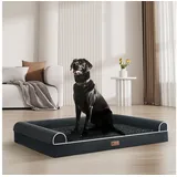 TIGGO Hundematratze Doggyhut® Orthopädisches Hundebett Hundesofa Hundematratze, Orthopädisches & Ergonomisches Hundebett schwarz XL:106x76cm