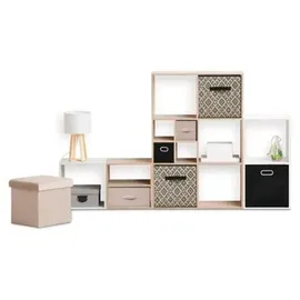 5 five simply smart 5five Simply Smart Aufbewahrungskorb Mix N Modul 15 x 31 cm 15-tlg. schwarz