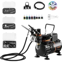 Vevor Airbrush Set 1/6 PS mit Luftkompressor, 3 Dual