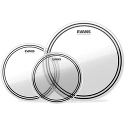 Evans ETP-EC2SCLR-S - EC2 Tompack, Clear, Standard (12 Z oll, 13 Zoll, 16 Zoll) - Schlagzeug-Fell-Set