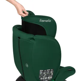 lionelo Bastiaan i-Size Kindersitz ab Geburt 0-36 kg Isofix Top Tether 360 Grad drehbar Rückwärts Vorwärts Seitenschutz 5-Punkt-Sicherheitsgurte Dri-Seat (Grünwald)