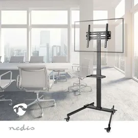 Nedis TV Bodenständer 32-55" 73 x 172,5 x 71,5 cm Schwarz Metall/Stahl