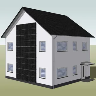 Schletter Fassaden-Unterkonstruktion für 20 Module
