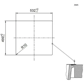 Blanco Subline 500-IF/A SteelFrame weiß + Excenterbetätigung + InFino