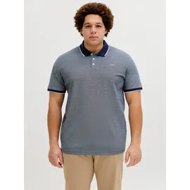 Jack & Jones PlusSize Poloshirt JPRBLUALVES SS POLO PLS Baumwollmischung, normal geschnitten blau 5XL (70/72)
