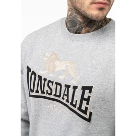 Lonsdale Lawins Sweatshirt - Marl Grey / Black / Grey - XL