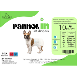 PannolIN Windeln für Hündinnen  Größe M 27.5x37cm 10Stk/Packung. (Rabatt für Stammkunden 3%)