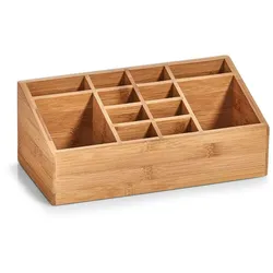 Zeller Bambus Organizer Aufbewahrungsbox Tischorganizer Ordnungssystem 12 Fächer