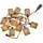 Newgarden LED Lichterkette Jute 8 m Weiß