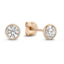 Isabel Bernard Ohrknöpfe Isabel Bernard La Concorde Juliette - 585 roségold Ohrringe   Damen 