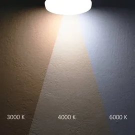 ISOLED LED Deckenleuchte 18W Kunststoff Ø 28cm IP64 2400lm weiß