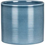 Scheurich Blumentopf aus Keramik, Farbe: Blue Jeans, 28 cm Durchmesser, 25 cm hoch, 13 l Vol.