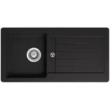 keenberk Victory S-vel schwarz Einbauspüle Handbetätigung 860 x 435 mm