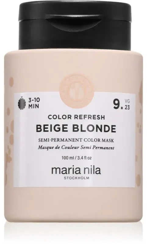 Maria Nila Colour Refresh Sanfte nährende Maske ohne permanente Farbpigmente Farbton Beige Blonde 9.23 100 ml