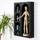 HANAH Home Wandregal 26 x 40 x 6 cm Schwarz