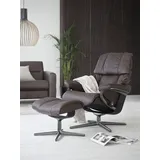 Stressless Stressless® Relaxsessel »Reno«, mit Cross Base, Größe S, M & L, Holzakzent Schwarz braun