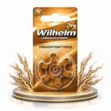 6 x WILHELM Hörgerätebatterien Typ 312 braun Hörgerätbatterie PR41 ZL3 1,4/1,45 V