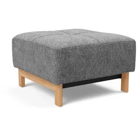 Innovation Living Polsterhocker 100% Polyester 65 x 40 x 65 cm Grau